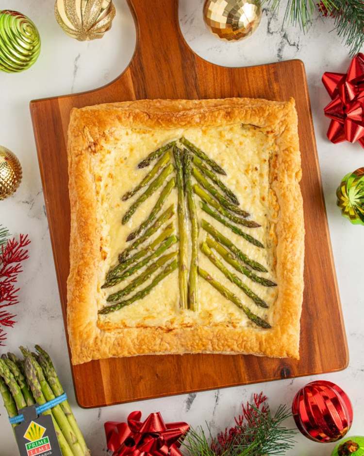 Christmas Tree Asparagus Tart