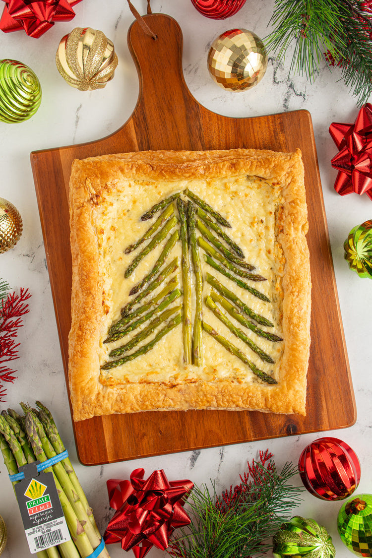Christmas Tree Asparagus Tart