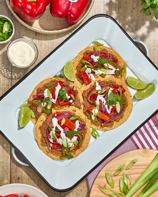 Hatch Chile & Red Pepper Tostadas